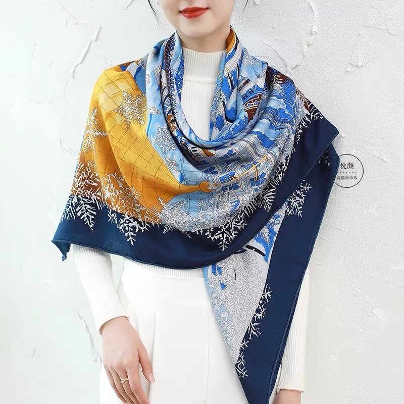 Other silk scarf 110X110cm E02